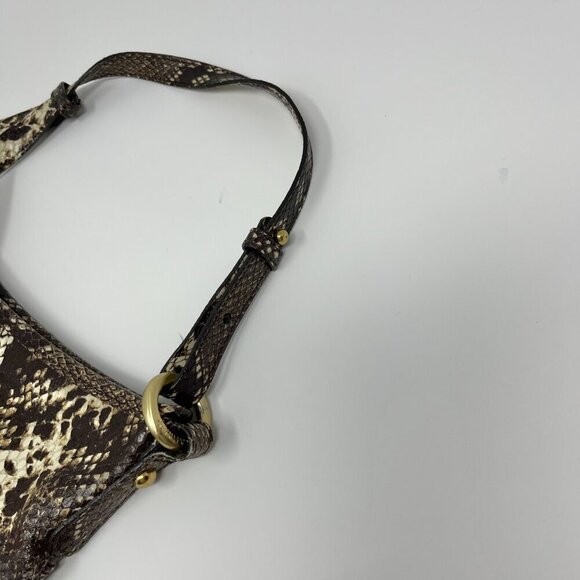 Brahmin Python Print Luxury Leather Shoulder or Crossbody Bag - Picture 11 of 12